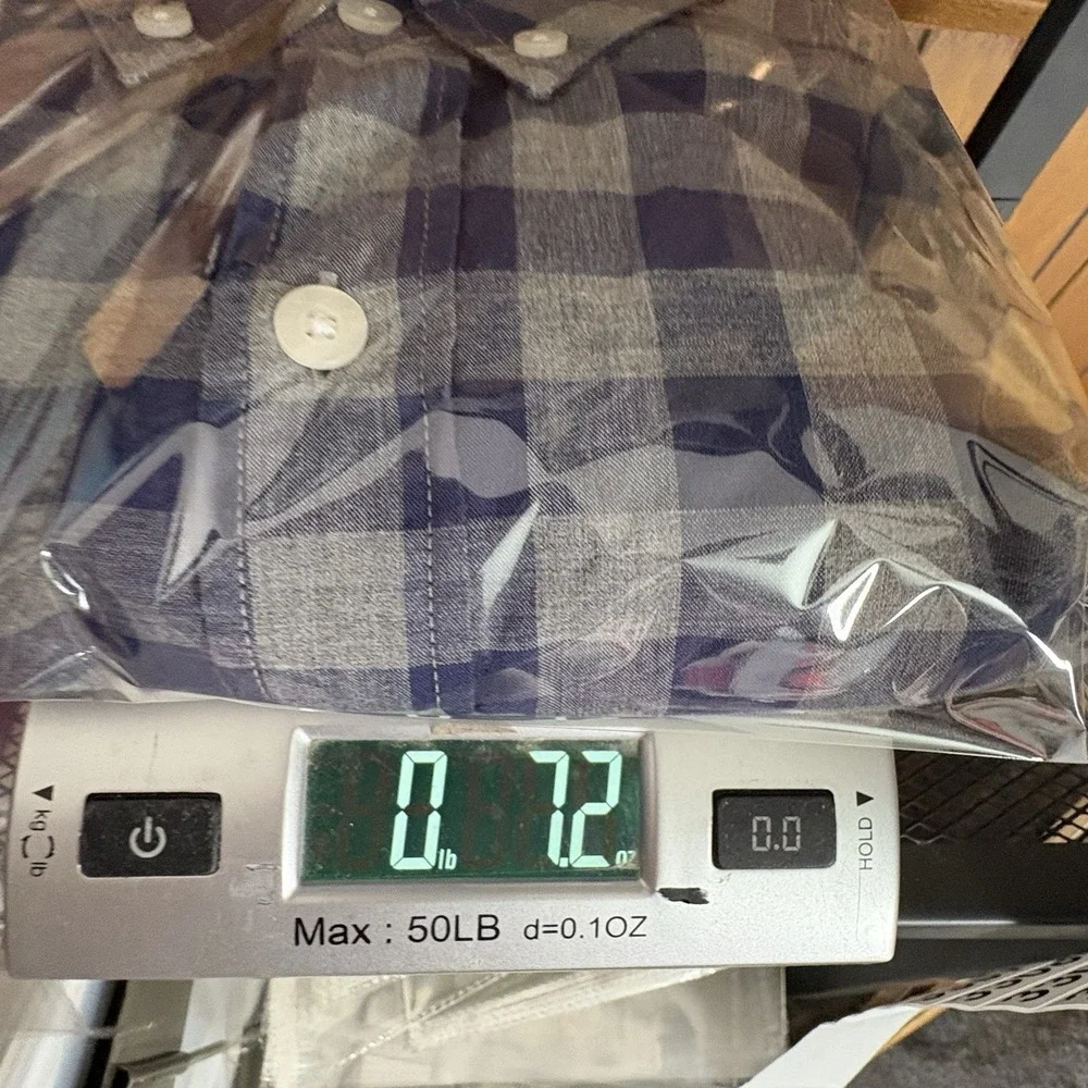 J. Crew Shirt Mens M Blue Gray Gingham Button Classic Preppy Minimalist Academia